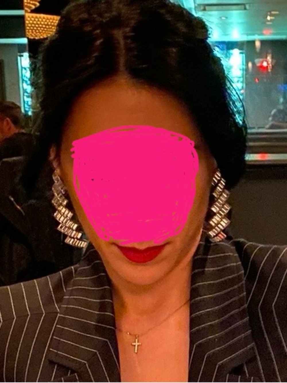 Balenciaga Crystal Sculptural Drop Earrings